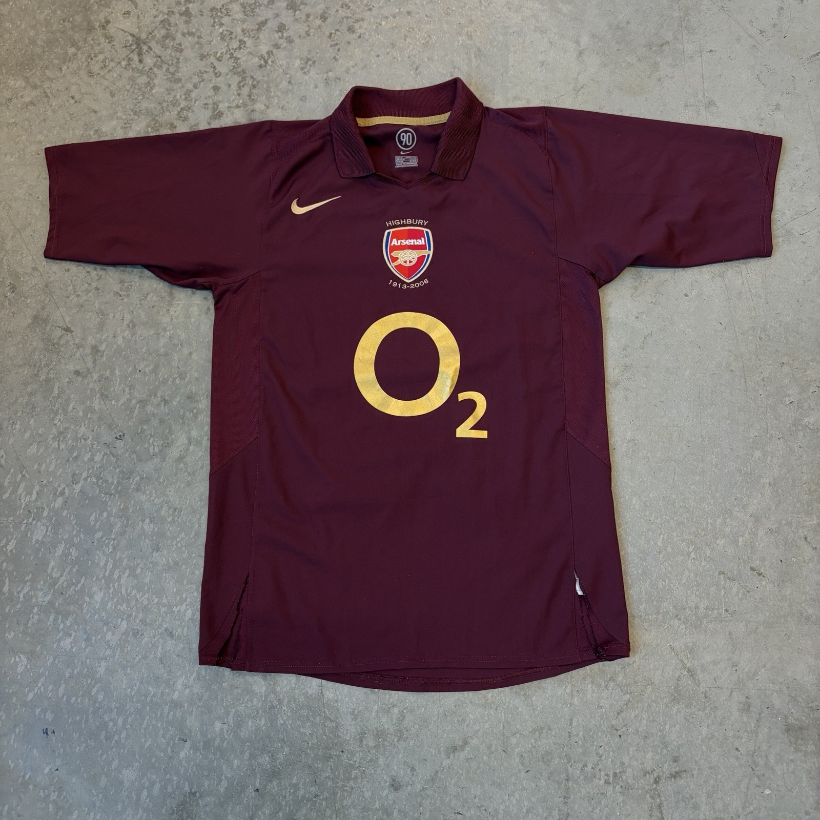 2005 2006 Nike Arsenal Highbury Jersey Home Football Soccer Shirt Kit Small