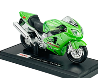 Maisto Kawasaki Ninja ZX-12R Grun 1:18 Motorrad Die Cast Metal Model Neu Kasten