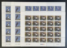 Djibouti 1991 YT 674-677 planche oiseaux pélican aigrette héron spatule