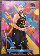 STEPHEN CURRY 2025-26 Topps Finest Basketball Oil Spill Parallel Common Warriors