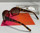 Quay Womens Sunglasses Brown Tortoise Gradient Oversized 55-18-146 Plastic — photo 2