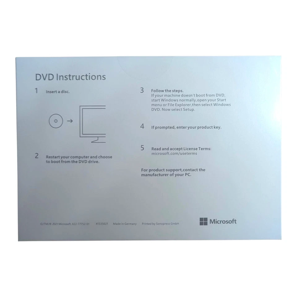 DVD Windows 11 Pro 64 bits | Llave original interior | Sellado de fábrica | Envío rápido Foto 4 de 4