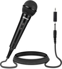 Handheld Mic, Cardioid Vocal Dynamic Microphone with 13ft Cable and ON/Off Switc