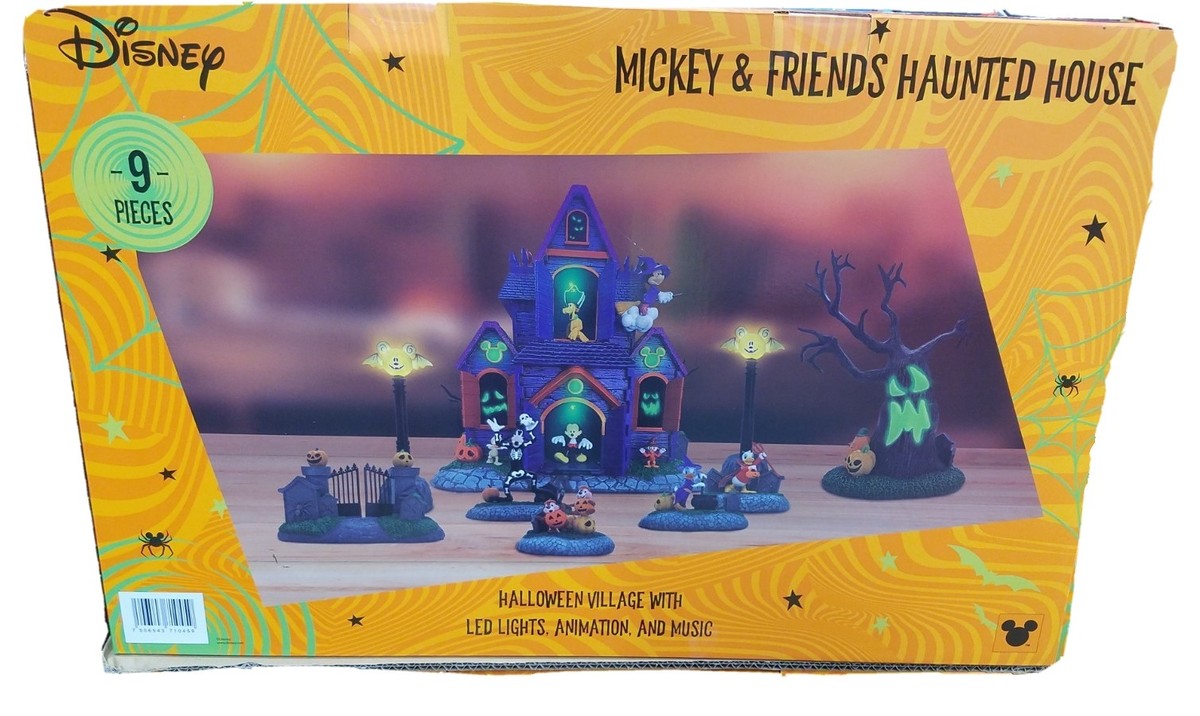 Disney Mickey & Friends Halloween Village Town Haunted House Music