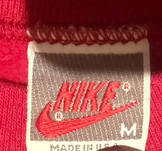 Moletom vintage Nike Air Jordan marrom roxo branco gola redonda infantil MÉDIO - Imagem 4 de 4