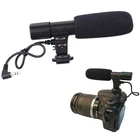 3.5mm (1/8") TRS Plug Camera Hot Shoe Microphone Video Mic for DSLR Computer DV