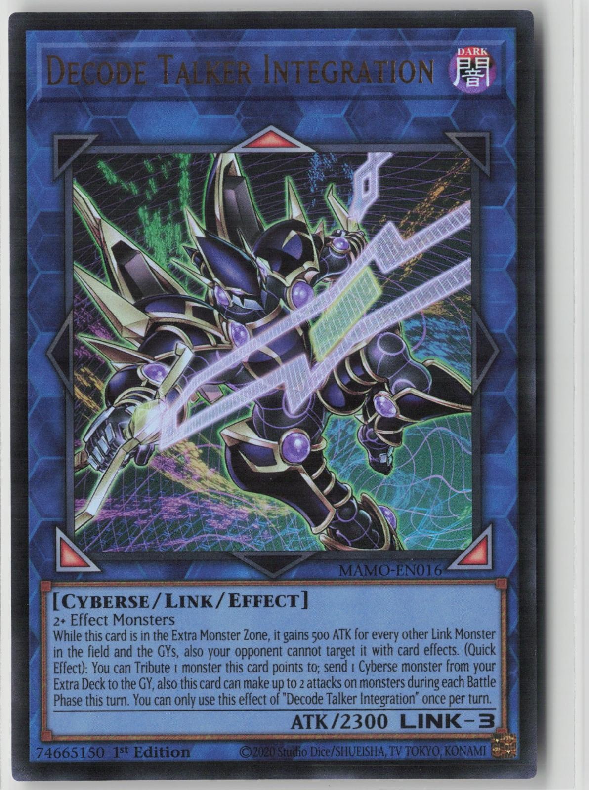DECODE TALKER INTEGRATION MAMO-EN016 - Ultra Rare 1st Edition NM -