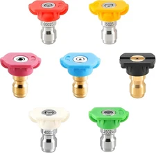 Tool Daily Pressure Washer Tips, Set of 7 Power Orifice 2.5, 7 Colors 