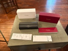 BOX ONLY For Cartier CT00580 Cartier Gold Clear Sunglasses BOX ONLY Z10
