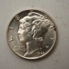 1943 **P**SILVER  MERCURY DIME **NICE** - FREE SHIPPING! C1820