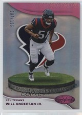 2023 Certified Franchise Foundations Mirror Pink /199 Will Anderson Jr #6 1pd2