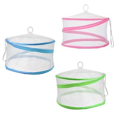 Netz Lebensmittel Abdeckung Pop Up Küche Outdoor Picknick BBQ 3er Set gemischte Farben 30cm