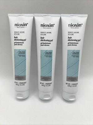 Nioxin Density Defend Styling Hair Thickening Gel 5.1 oz 3 Pack