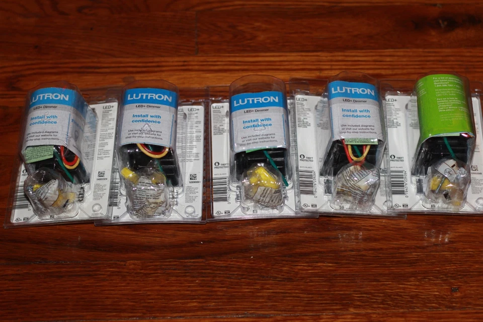 🔥lote de 5! Control de ventilador y atenuador de luz LED de un solo polo Lutron Maestro Foto 2 de 2