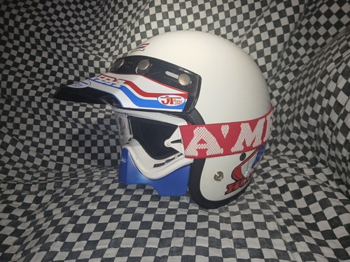 Vtg BELL HONDALINE our-sport Stag SS, M Oakley Goggles, Jt ,visor ,A'me, Mx,ama