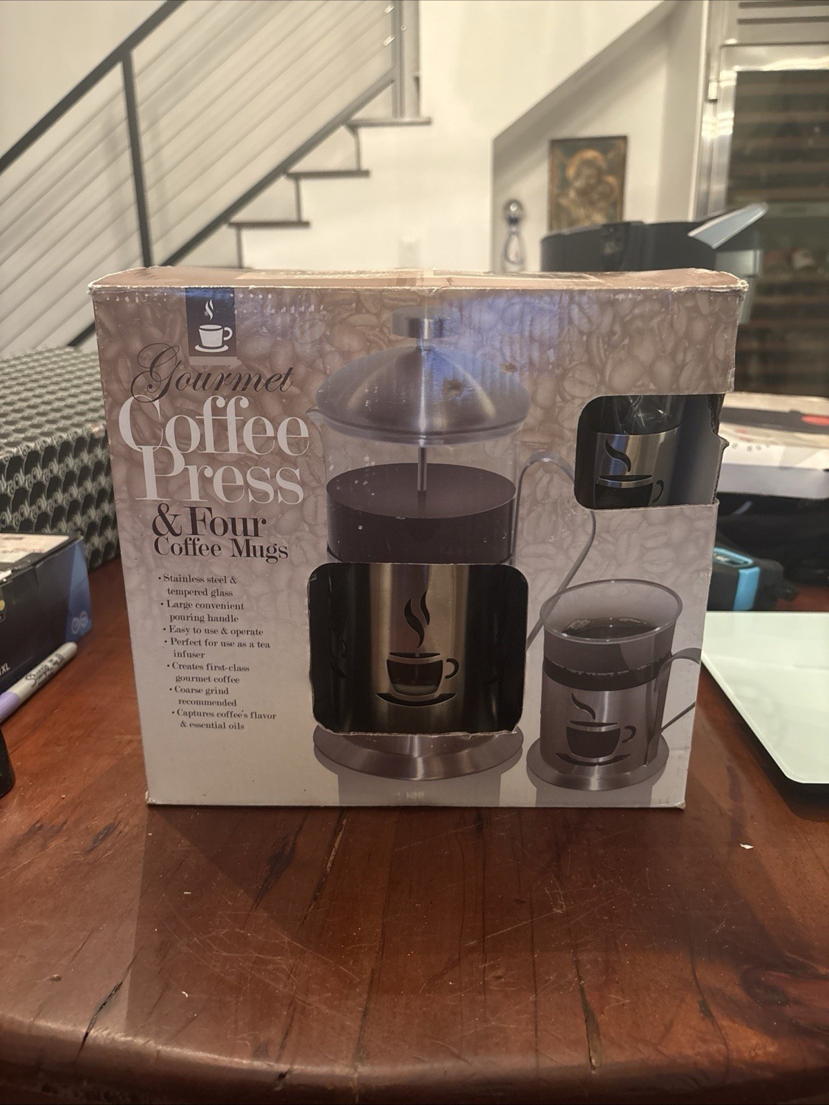 & 4 Cups Gourmet Coffee 5 Pc Set