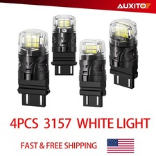 3156 3157 6500K Reverse Super Bright DRL Signal Turn 4x Light LED White Bulb