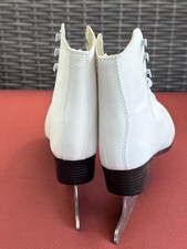 American Athletic Kids' White Tricot Ice Figure Skates, Size 3