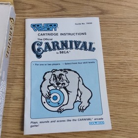 Coleco Carnival - ColecoVision Cartridge (1982) Arcade Shooter NTSC Manual CIB