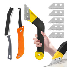 Pro Grout Removal Tool, Grout Rake Removal Tool Tile Grout with 5 Pieces Extra R