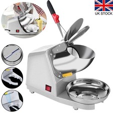 380W Electric Ice Crusher with Stainless Steel Bowl for Home, Restaurant Use