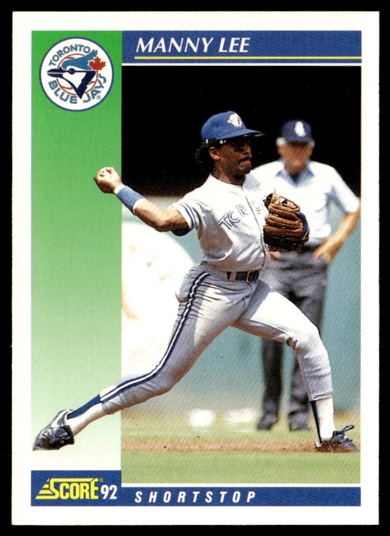 1992 Score Manny Lee Toronto Blue Jays #518