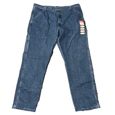 Wrangler Originals Carpenter Jeans Mens 42x30 Blue Stretch BRAND NEW NWT