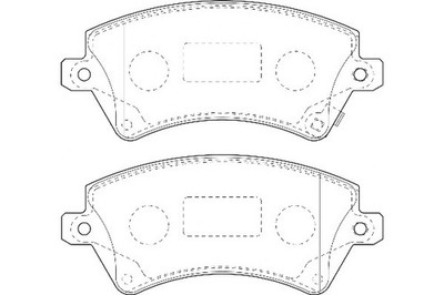 Omnicraft Bremsbelagsatz Scheibenbremse Toyota Corolla 2135146