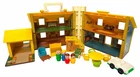 Vintage 1969 Fisher Price Play Family House #952 w/ Figures & Furniture Yellow