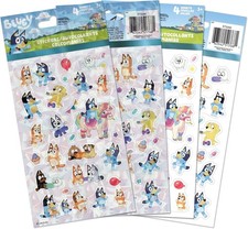 Bluey Holographic  Standard Stickers Pack Sticker Sheet - 4 Sheets of stickers