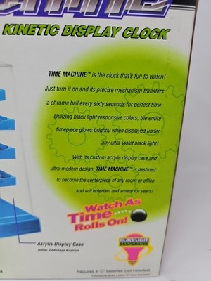 Time Machine Green Rolling Ball Kinetic Clock Can You Imagine New