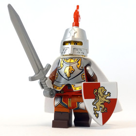 LEGO Castle Lion Paladin Knight Minifigure CMF 71047 Kingdoms 7947 D&D 10223