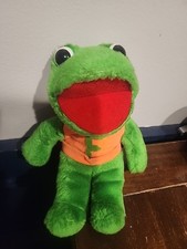 Vintage 1970s Freddy The Frog 9" Plush From The New Zoo Revue Weighted Plush