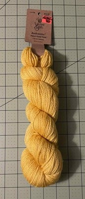 Yarn Bee Authentic Hand Dyed VIVID L is for LEMON 1 HANK