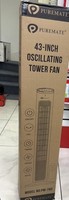 PureMate 43-Inch Tower Fan with Remote Control,
