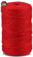 Juteschnur FüR Diy Dekoration Garten Bastel 100M 2MM Rot Natur