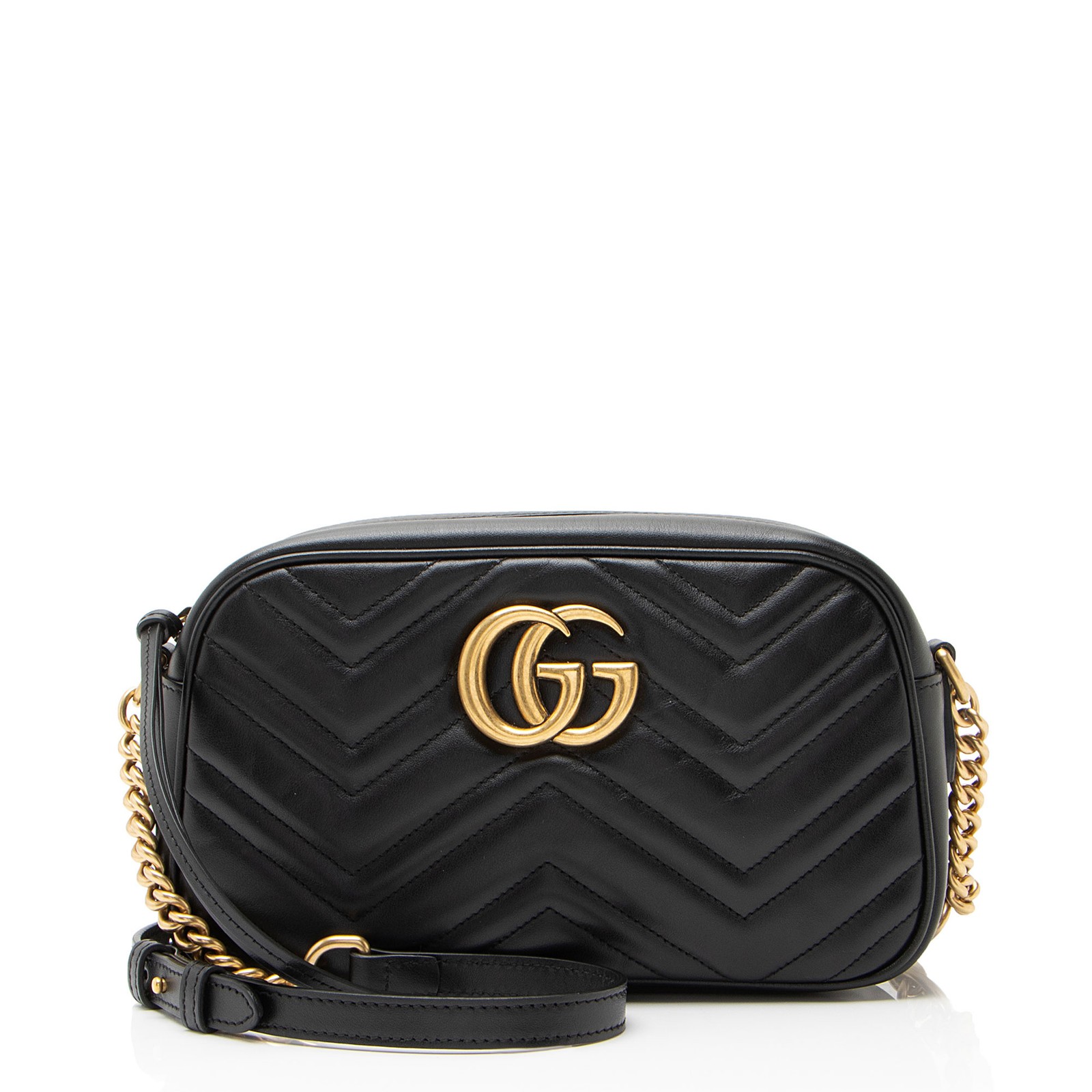 Gucci Matelasse Leather GG Marmont Small Camera Bag