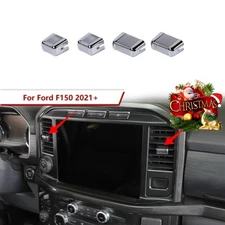 4x Air Conditioner Outlet Vent Adjust Switch Cover Trim For Ford F150 21+ Chrome