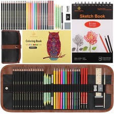 41 PCS Sketching Pencil Set Drawing Sketch Kit Graphite Charcoal Watercolor