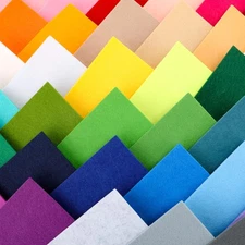 40PCS 12 x 12”(30 X 30cm), 2mm Thick Stiff Felt Fabric Sheets Assorted Colour...