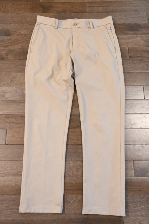 Men's SOUTHERN TIDE Jack Performance Pants Stretch Golf Khaki Size 34 30