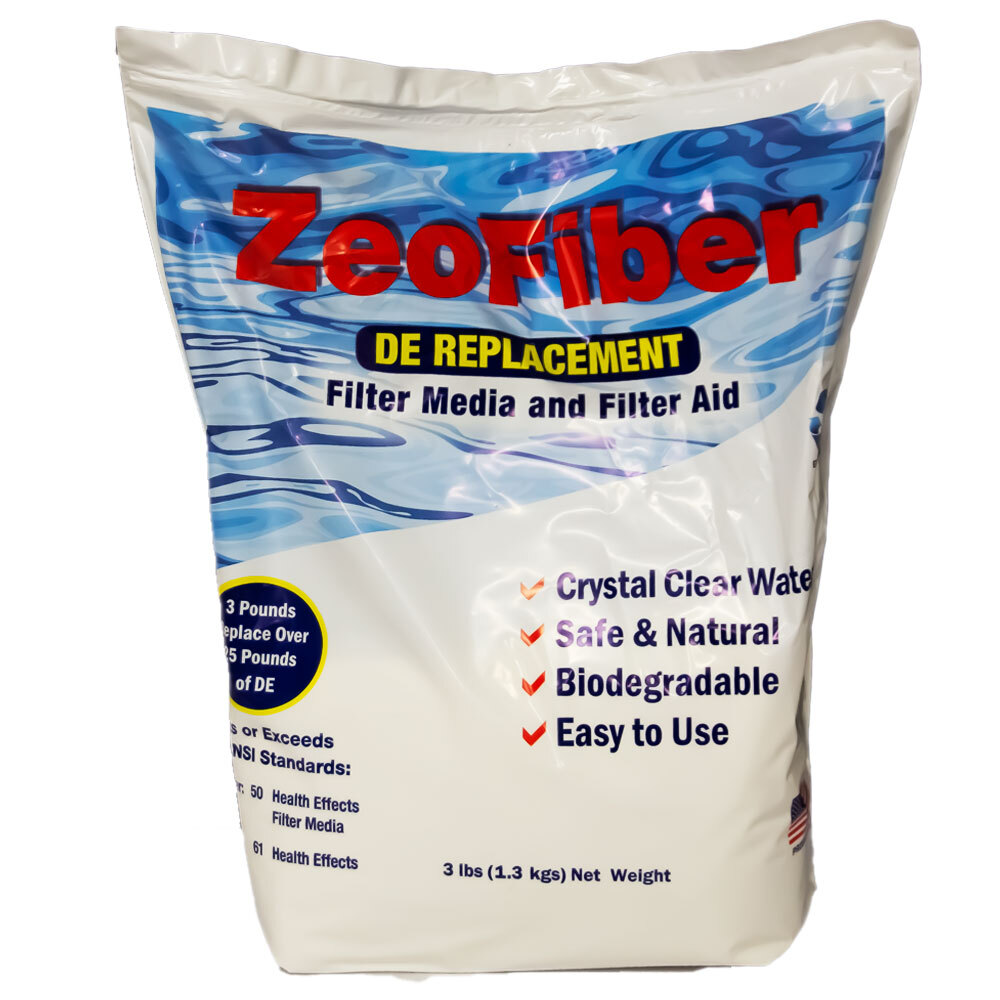 ZeoFiber DE Replacement Pool Filter Media and Aid- 3 lbs. Bag (Various Packs)