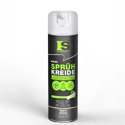 Spraytive 1x 500ml Sprühkreide Farbe weiß Kreidespray Markierungsspray Farbspray