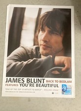 2004 RARE JAMES BLUNT ORIGINAL PROMO POSTER 18" x 24