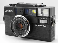 【Near MINT】Minolta Hi-MATIC AF-D Black 35mm Point&Shoot Film Camera JAPAN