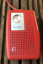 NATIONAL PANASONIC  R1077s Japan 1968 - 1970s Portable Red Transistor Radio