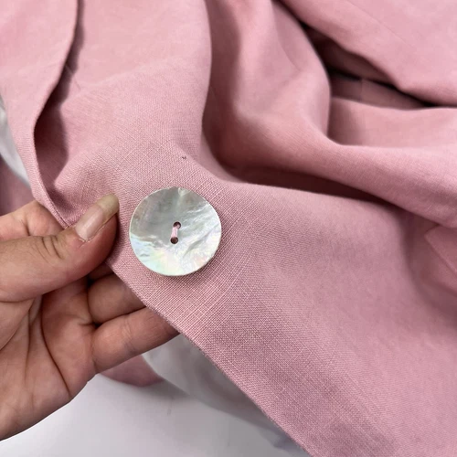 Jillian Boustred Women’s Blazer Linen Pink Size M VGUC Jacket RRP $700+ - Picture 13 of 14