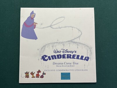 Walt Disney s Cinderella Dreams Come True Commemorative Lithograph