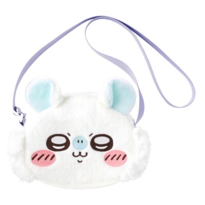 Chiikawa Momonga Lottery Kuji Face Plush Shoulder Bag from Japan