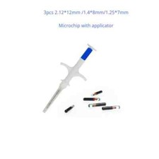 3-Pack of Microchip Smart Identification Pet Transponder RFID Injector Dog Items